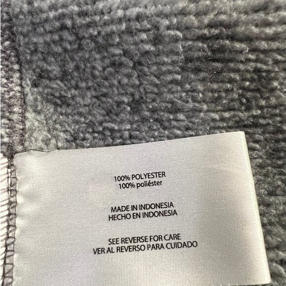 Woolrich Men's Pullover Jacket in Gray and Black Partial Zipper Size XL - Picture 5 of 6